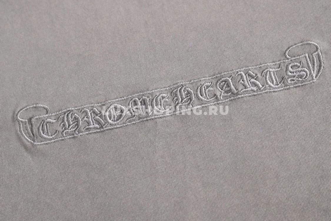 Chrome Hearts Футболка с эффектом кислотной стирки черная - фото 6