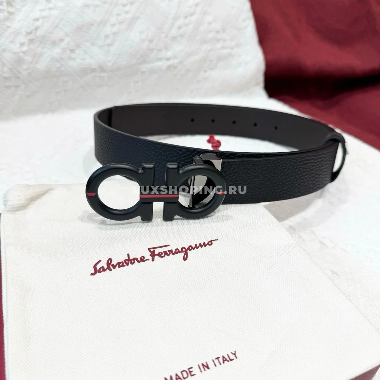 Мужской ремень Salvatore Ferragamo, 3.5 см - фото 7