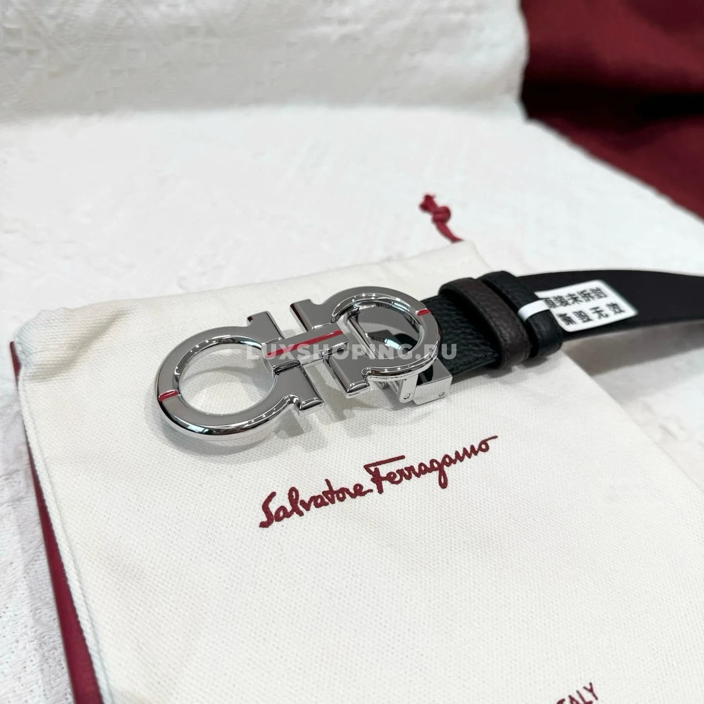 Мужской ремень Salvatore Ferragamo, 3.5 см silver - фото 7