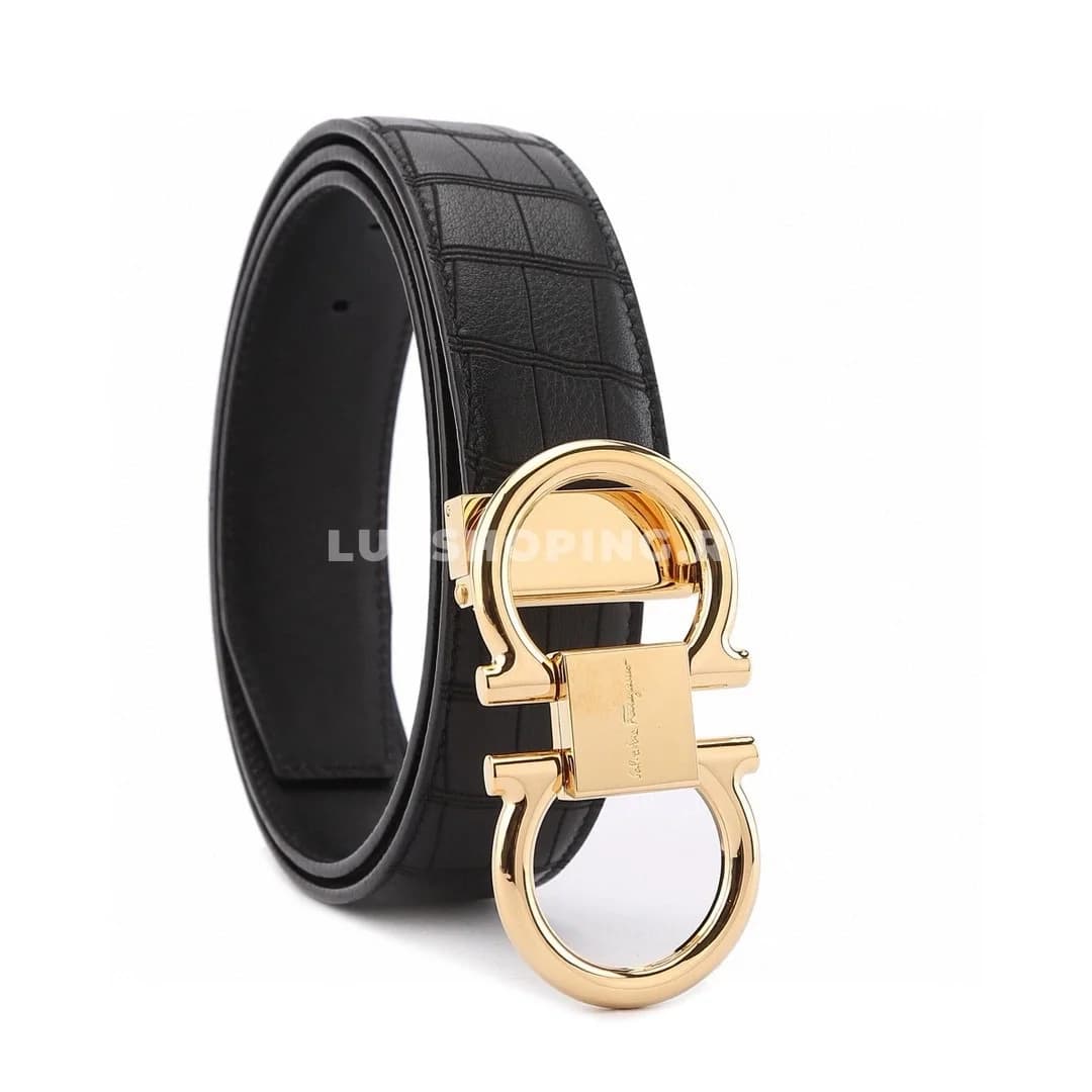 Мужской ремень Salvatore Ferragamo, 3.5см  BG - фото 3