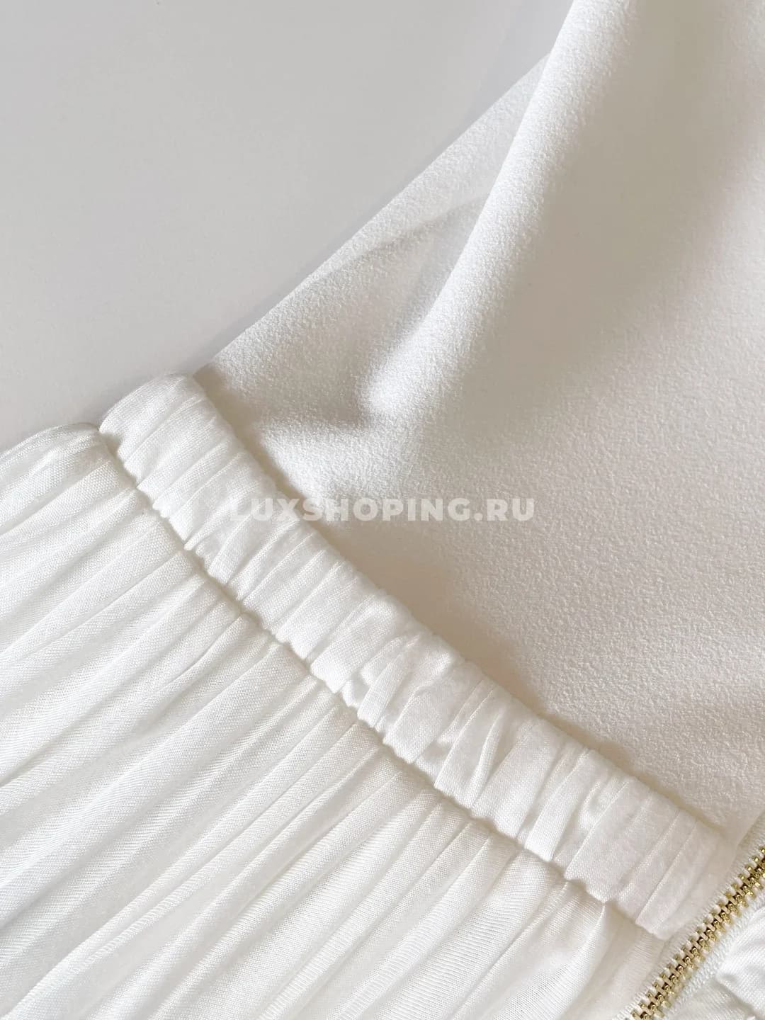 LOUIS VUITTON Платье без рукавов с плиссированной юбкой и поясом - фото 12