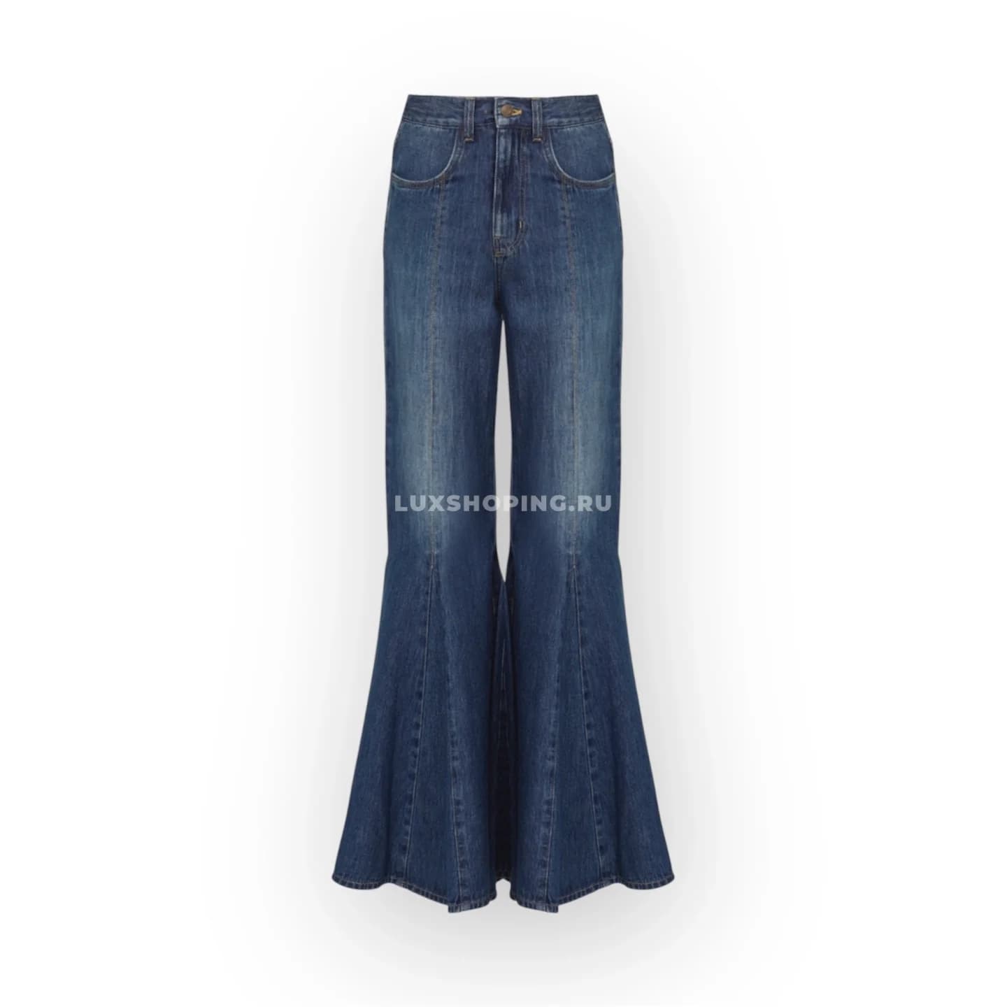 Chloé джинсы с эффектом "рыбий хвост"