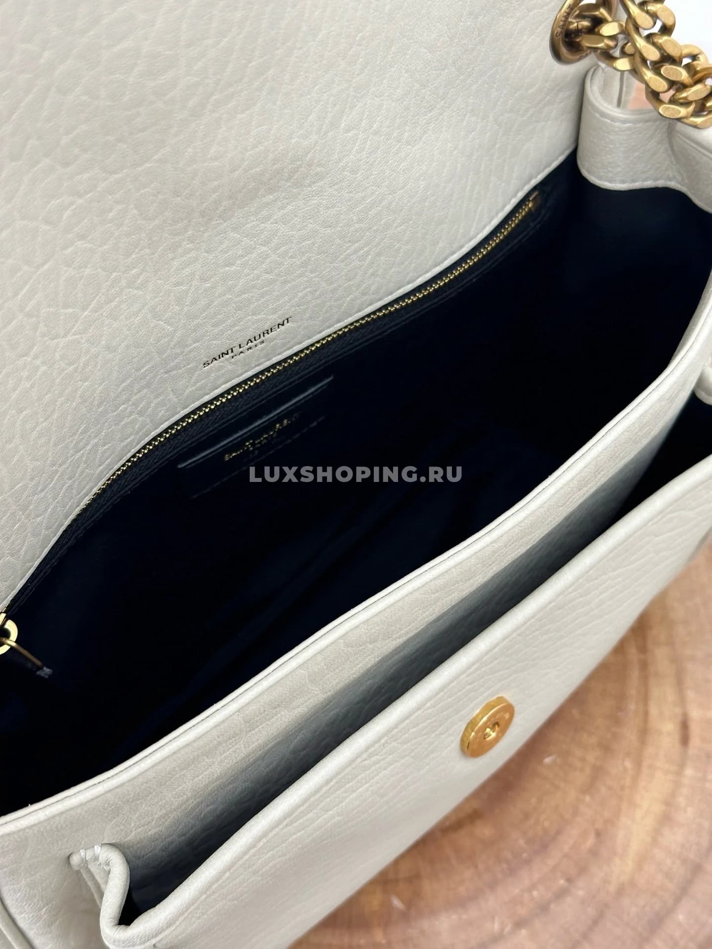 Saint Laurent Сумка Niki 28 см из мягкой овечьей кожи Белая - фото 12