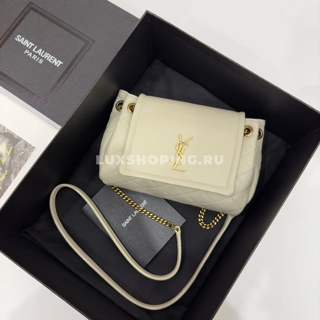 Saint Laurent Сумка Mini Nolita в цвете Белом - фото 4