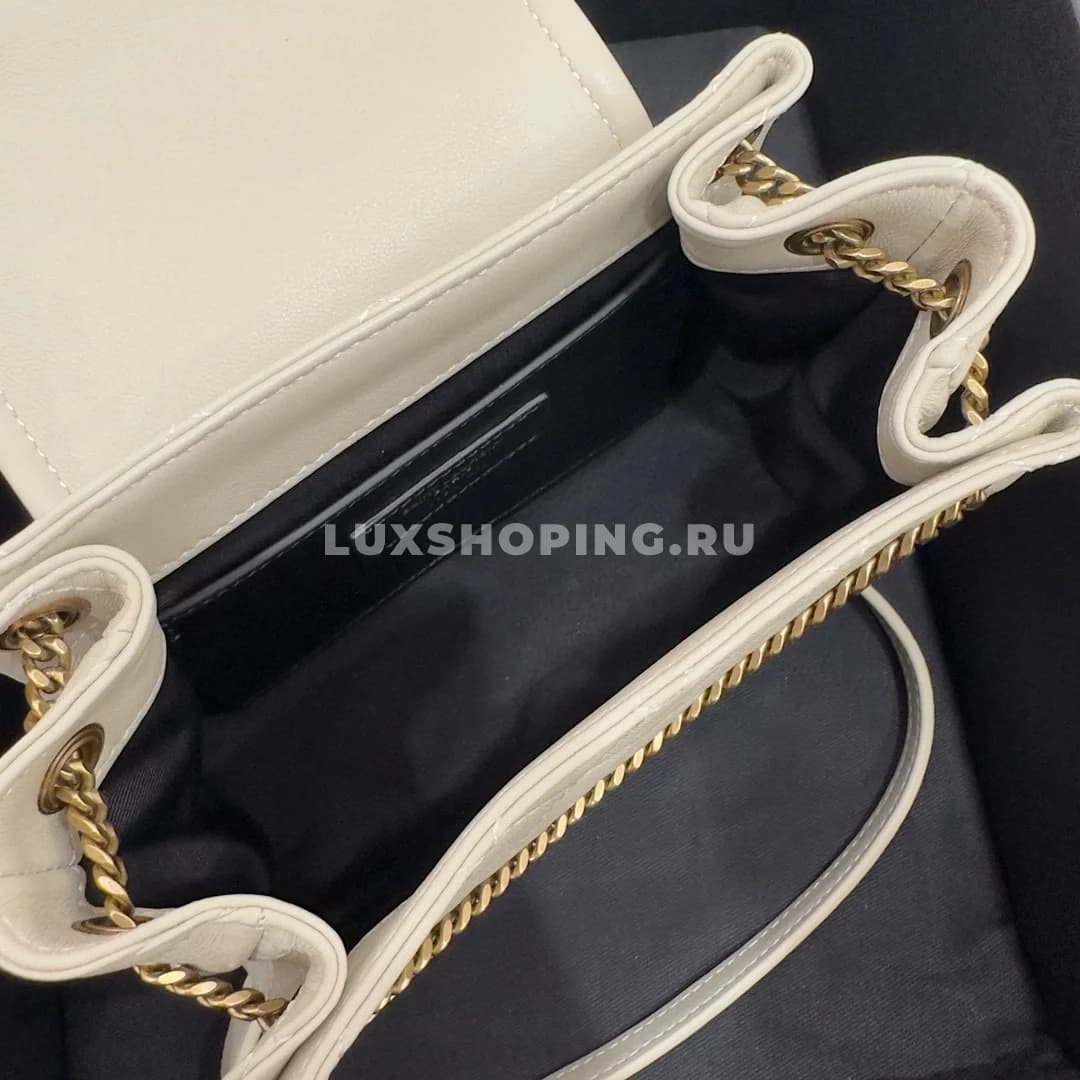 Saint Laurent Сумка Mini Nolita в цвете Белом - фото 7