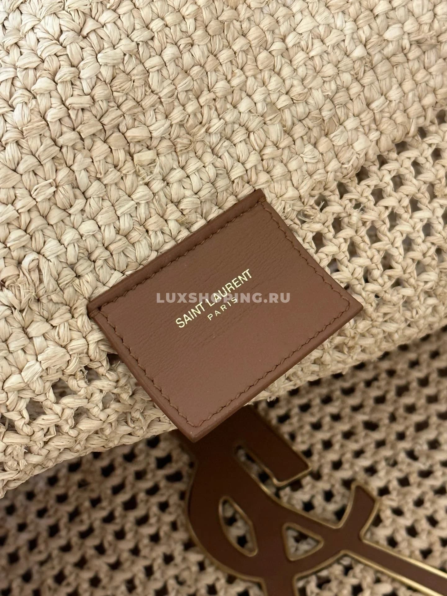 Saint Laurent Пляжная сумка YSL ICARE из рафии - фото 7