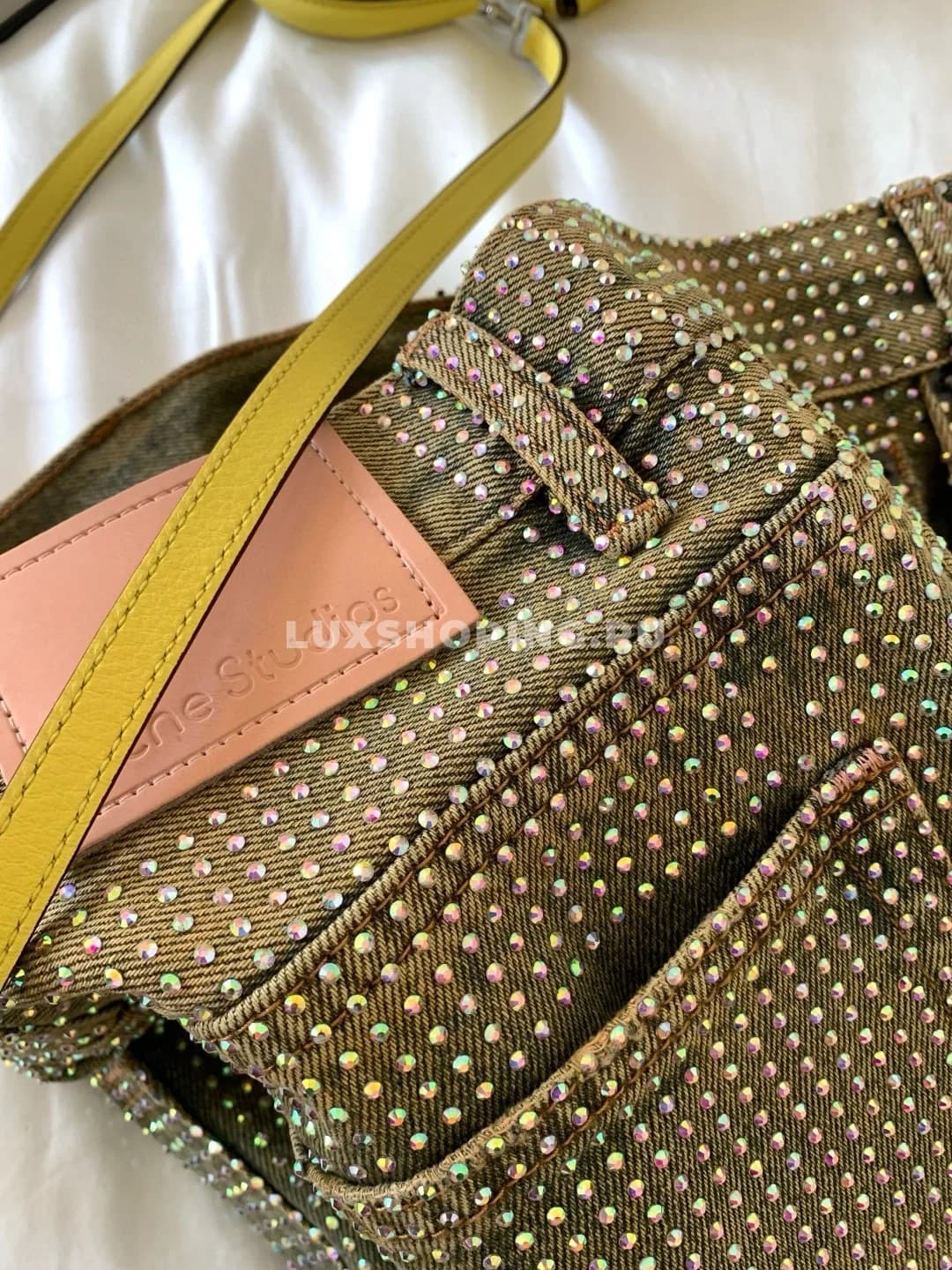 Acne Studios ДЖИНСЫ СВОБОДНОГО КРОЯ С КРИСТАЛЛАМИ - фото 6