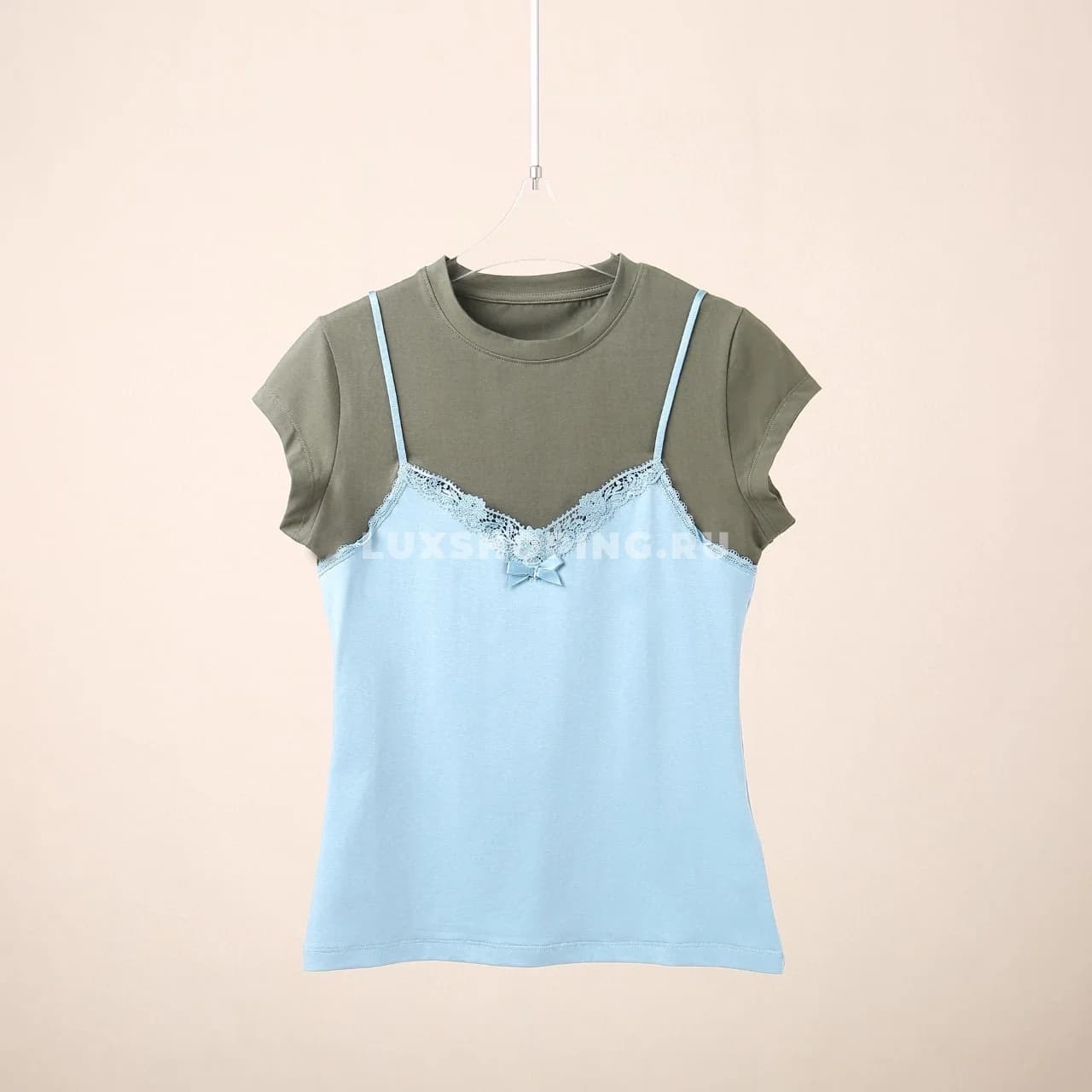 Acne Studios Футболка многослойная с бретельками - фото 2