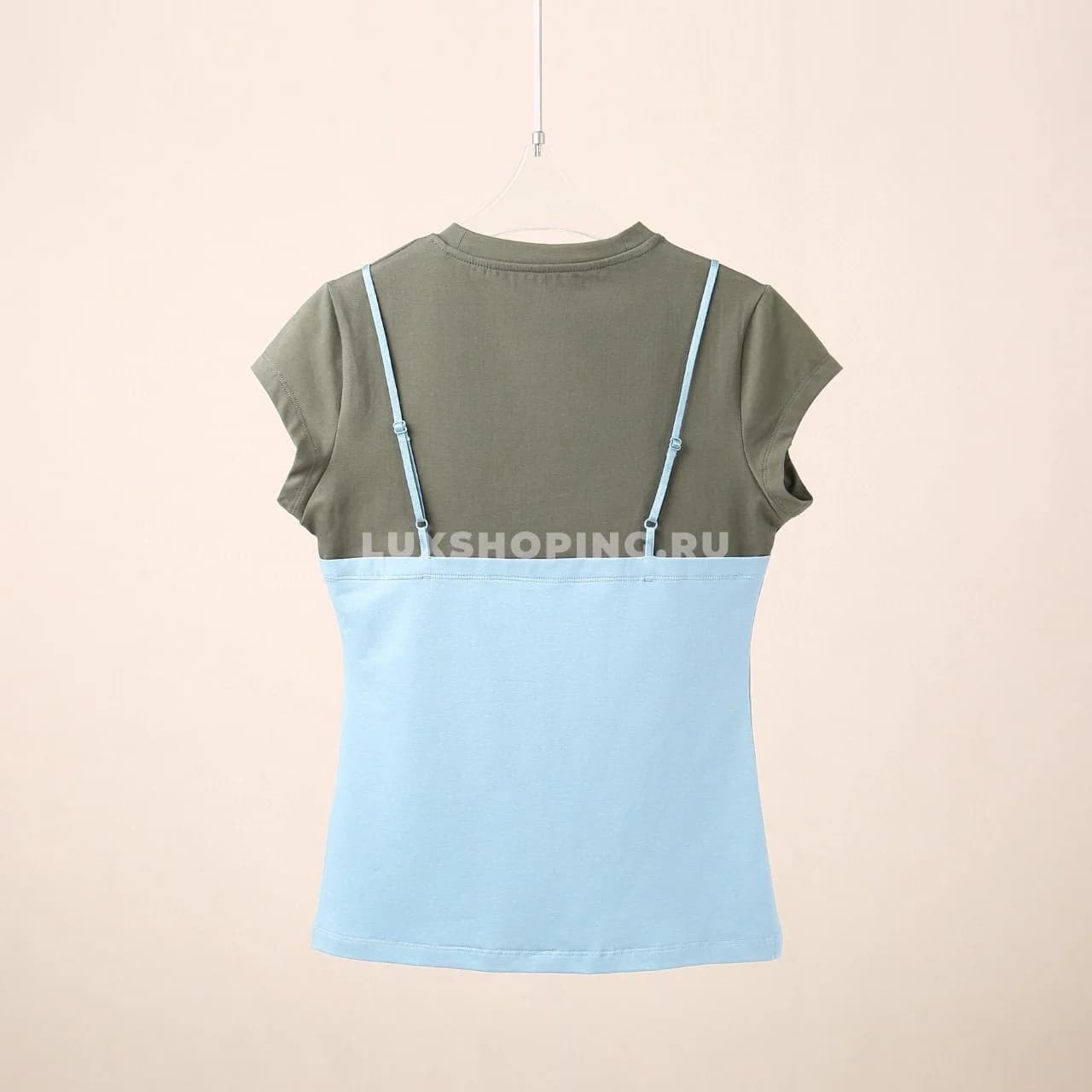 Acne Studios Футболка многослойная с бретельками - фото 3