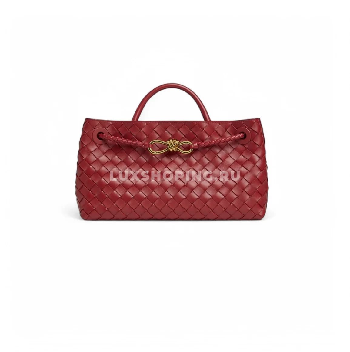 Сумка BOTTEGA VENETA ANDIAMO East-West красная