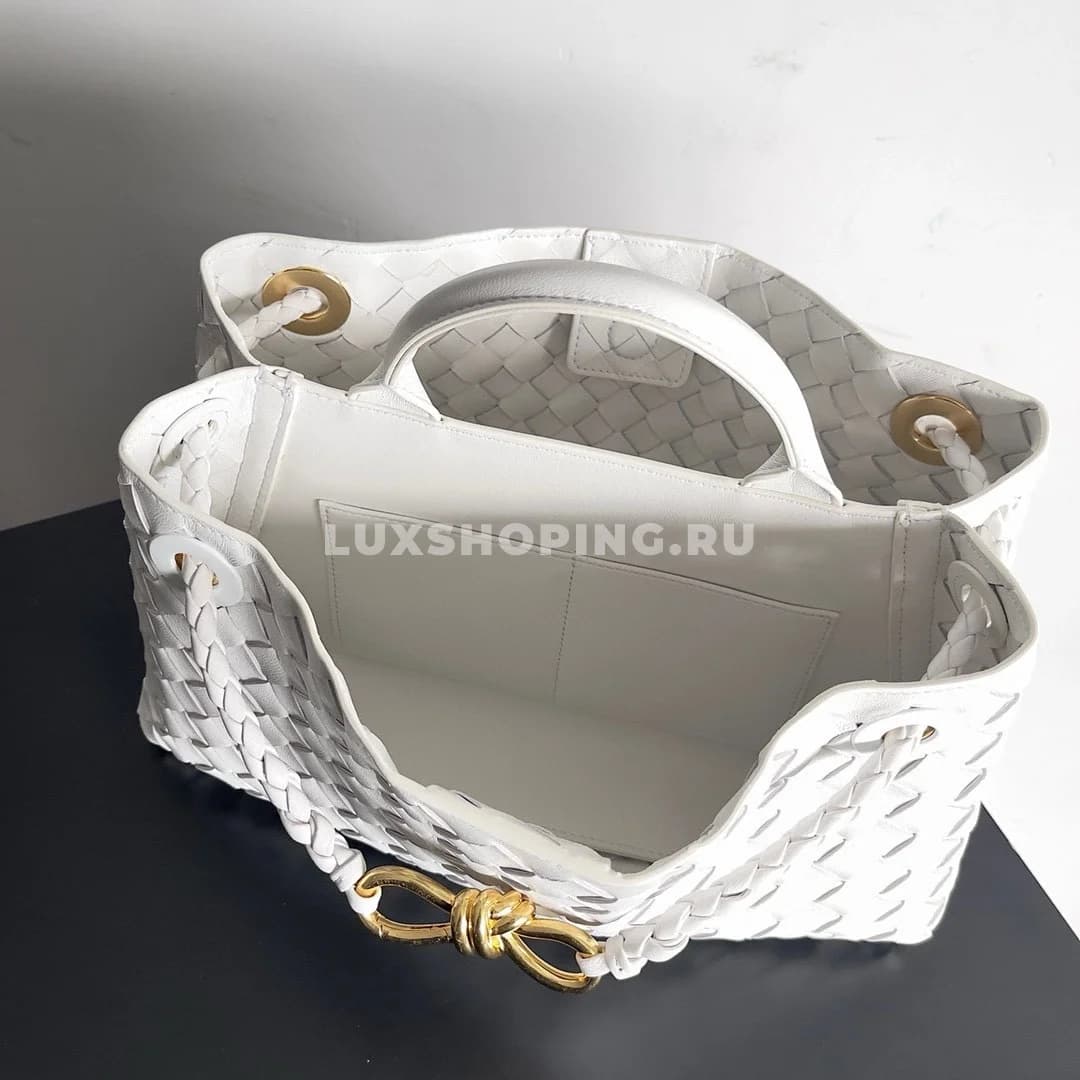 Сумка BOTTEGA VENETA ANDIAMO East-West белый - фото 10