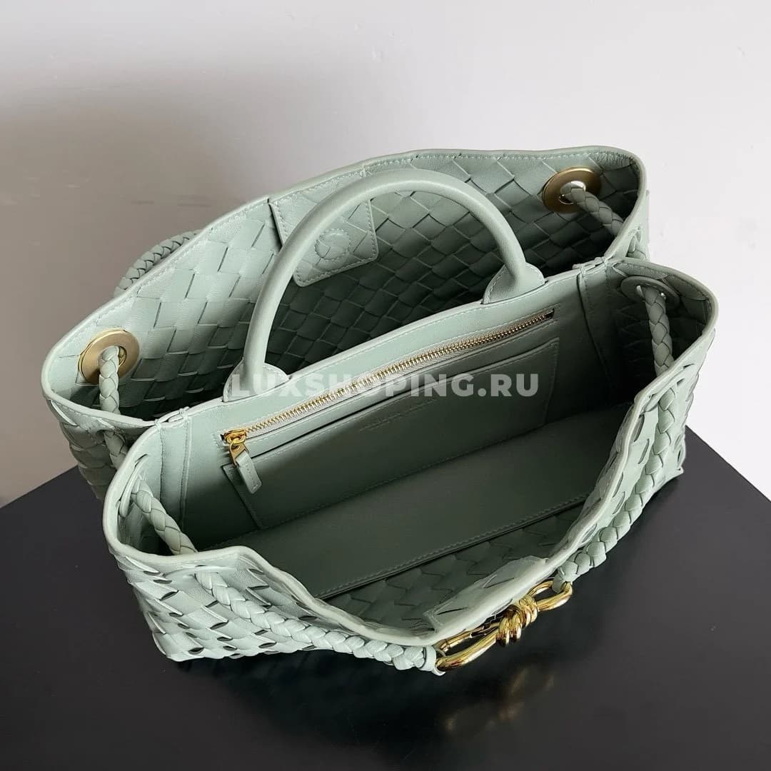 Сумка BOTTEGA VENETA ANDIAMO East-West светло бирюзовый - фото 8