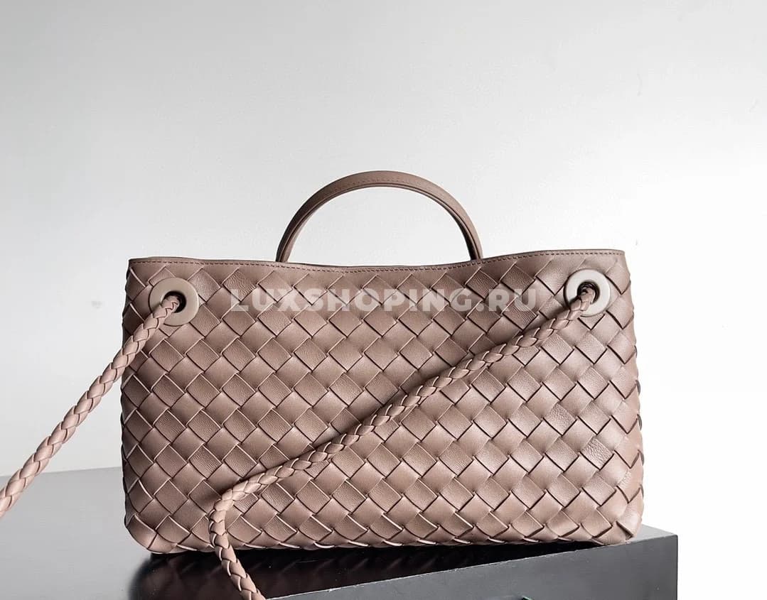 Сумка BOTTEGA VENETA ANDIAMO East-West бежевый - фото 6