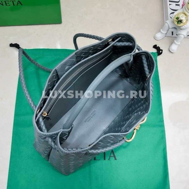 Сумка BOTTEGA VENETA ANDIAMO среднего размера в оттенке "сланцево-серый" - фото 5