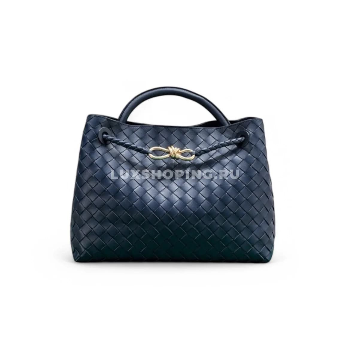 Сумка BOTTEGA VENETA ANDIAMO среднего размера в оттенке "глубокий синий"