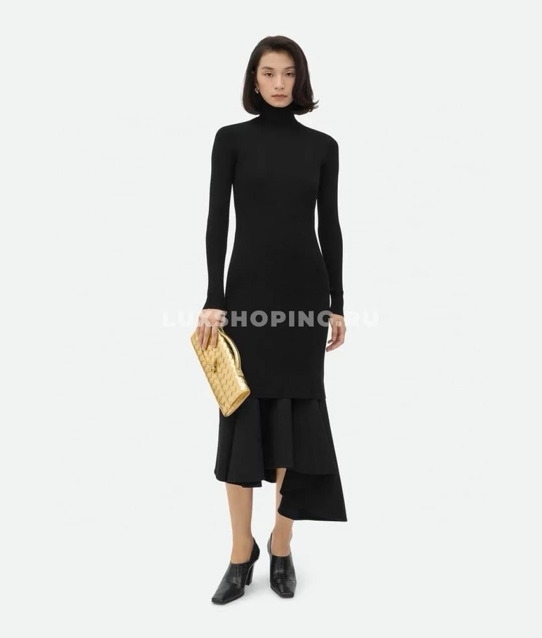 Сумка BOTTEGA VENETA ANDIAMO Clutch золотой - фото 9