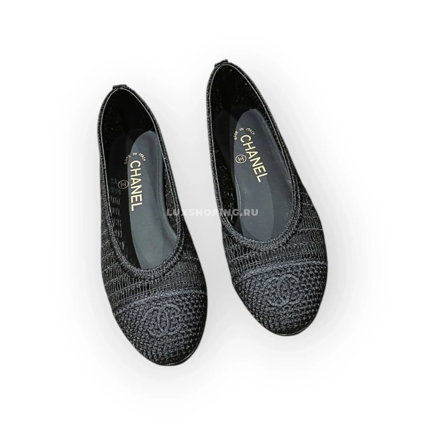 Балетки Chanel черные в классическом стиле