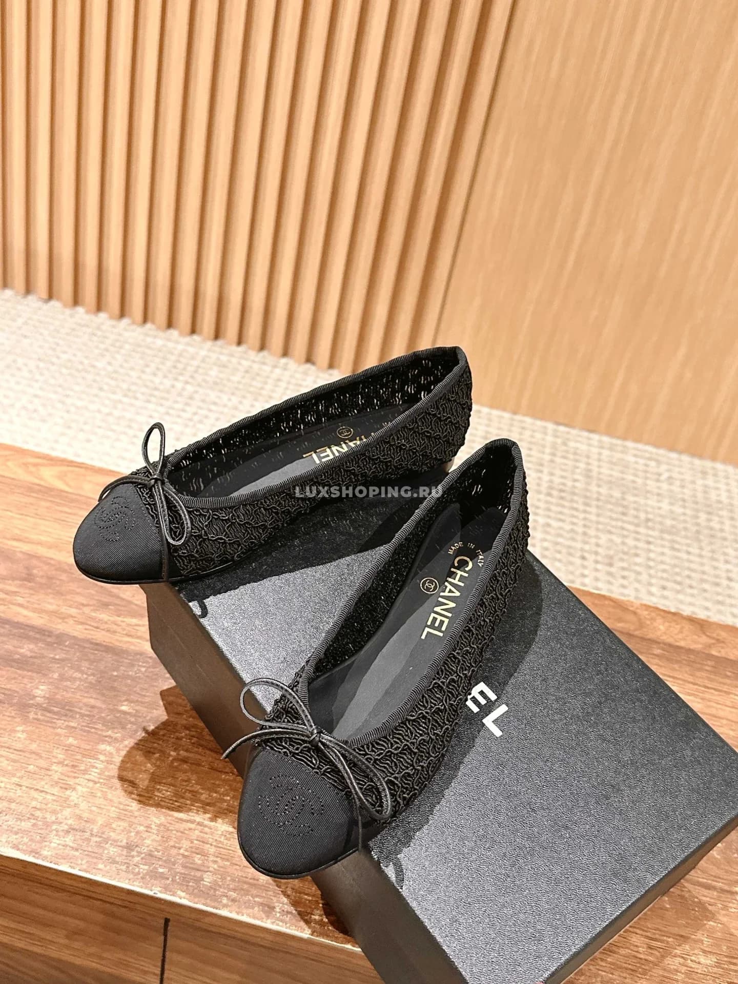 Балетки Chanel черные в классическом стиле - фото 3