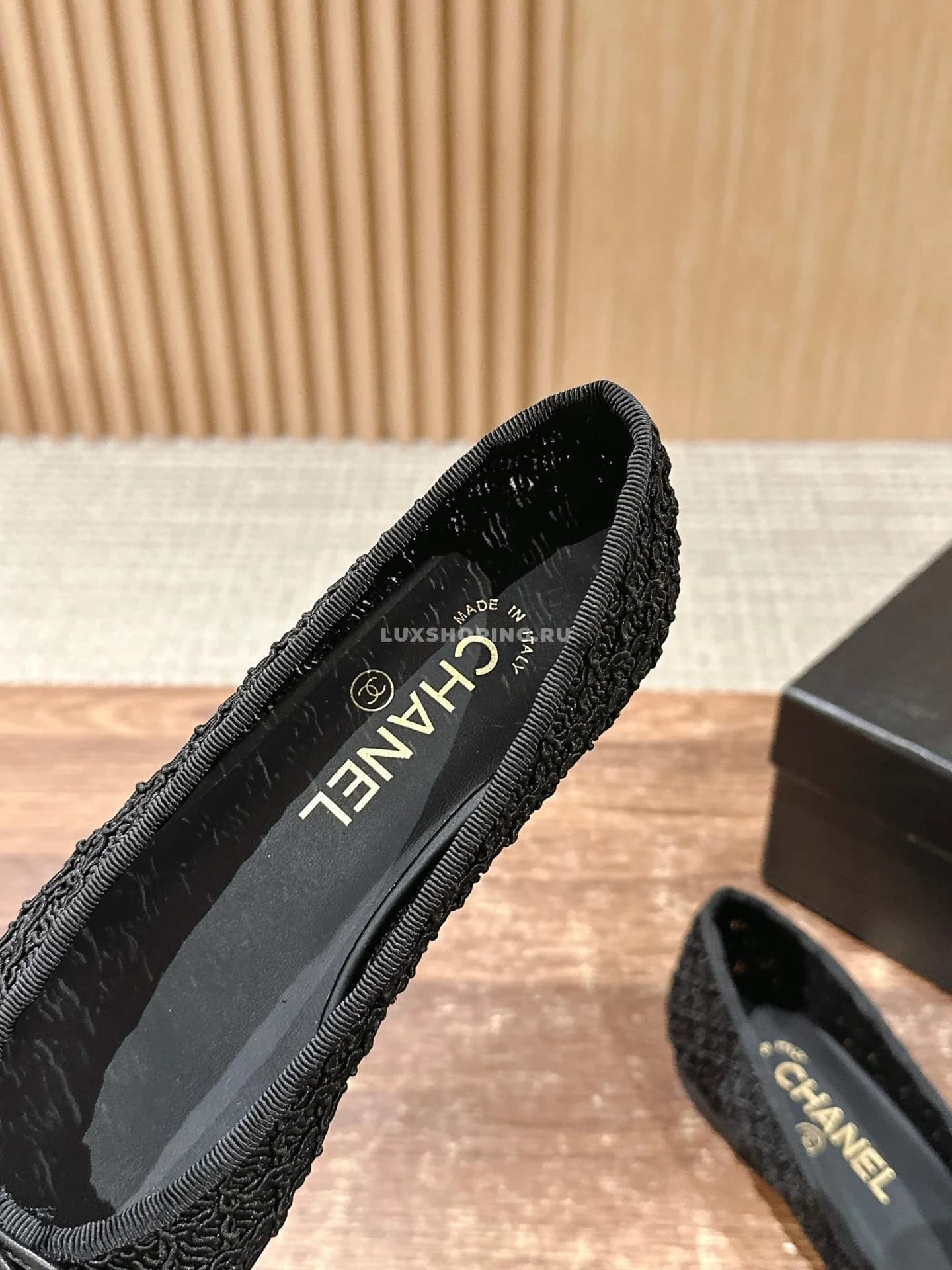 Балетки Chanel черные в классическом стиле - фото 6
