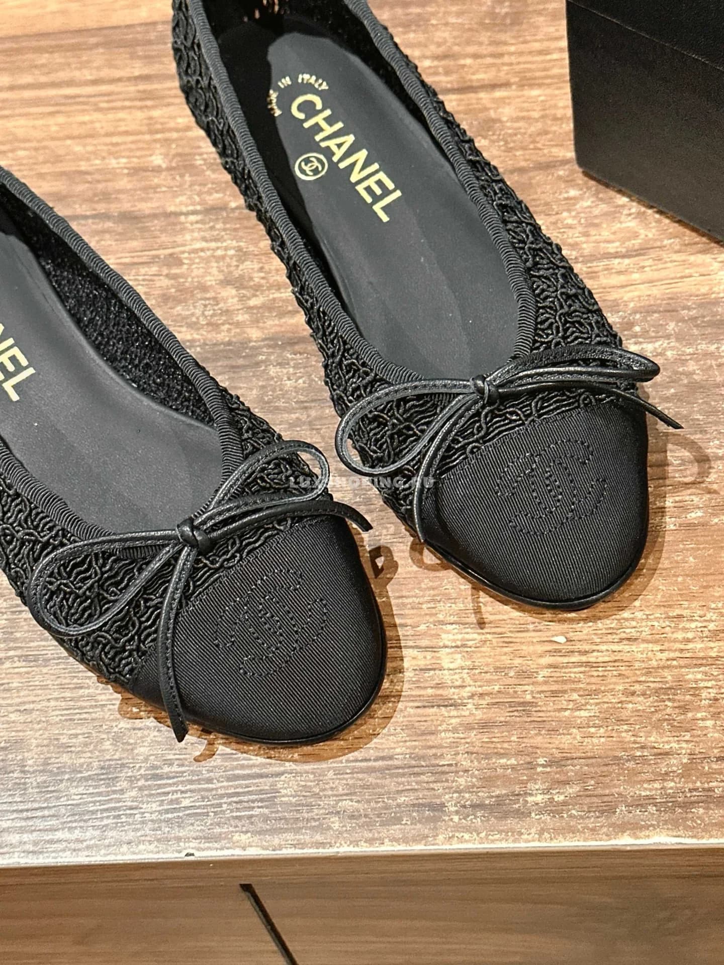 Балетки Chanel черные в классическом стиле - фото 7