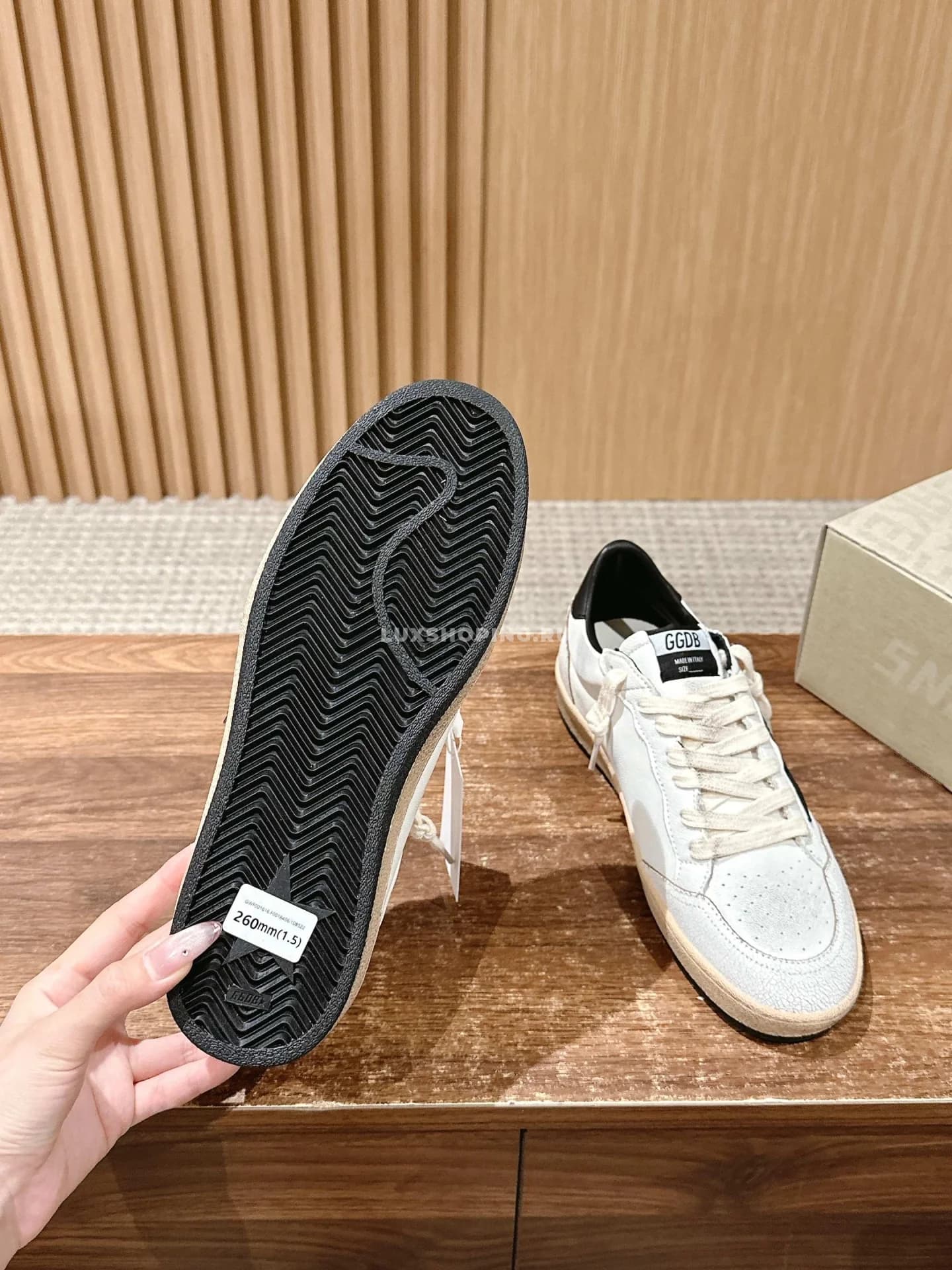 Кроссовки Golden Goose Superstar Sabot с черной звездой - фото 6