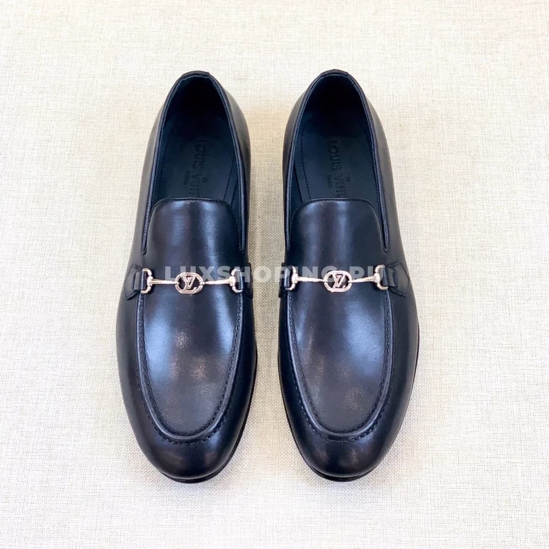 Туфли Louis Vuitton черные с пряжкой из гладкой кожи - фото 4