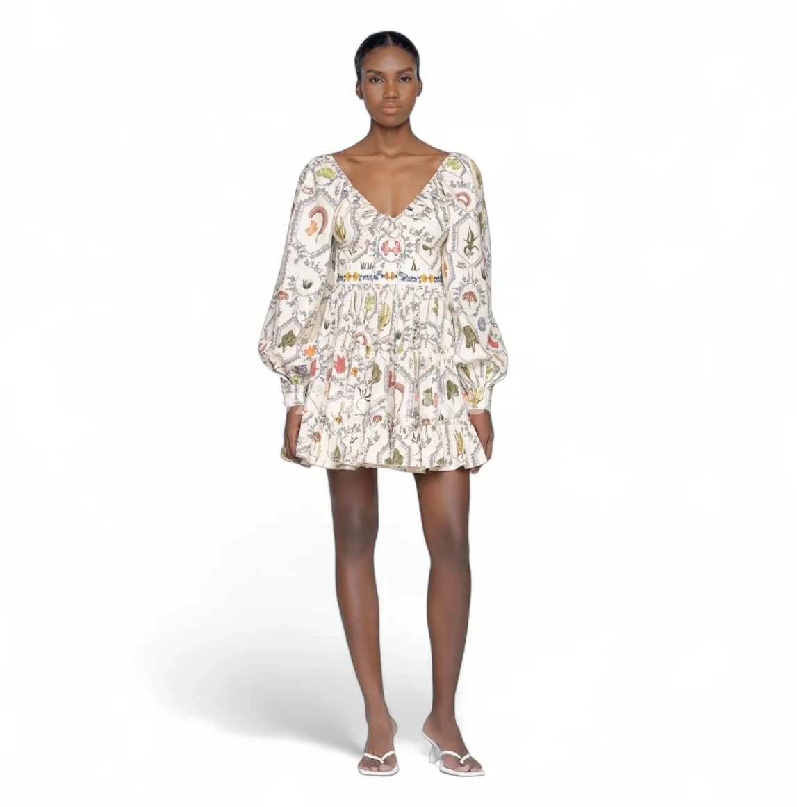 Agua by Agua Bendita Платье HONOR ENCAJE ручная вышивка - фото 9