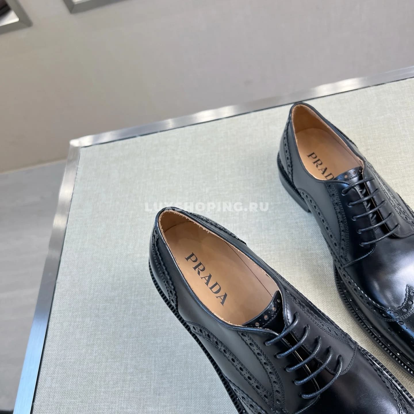 Туфли Prada дерби черные - фото 5