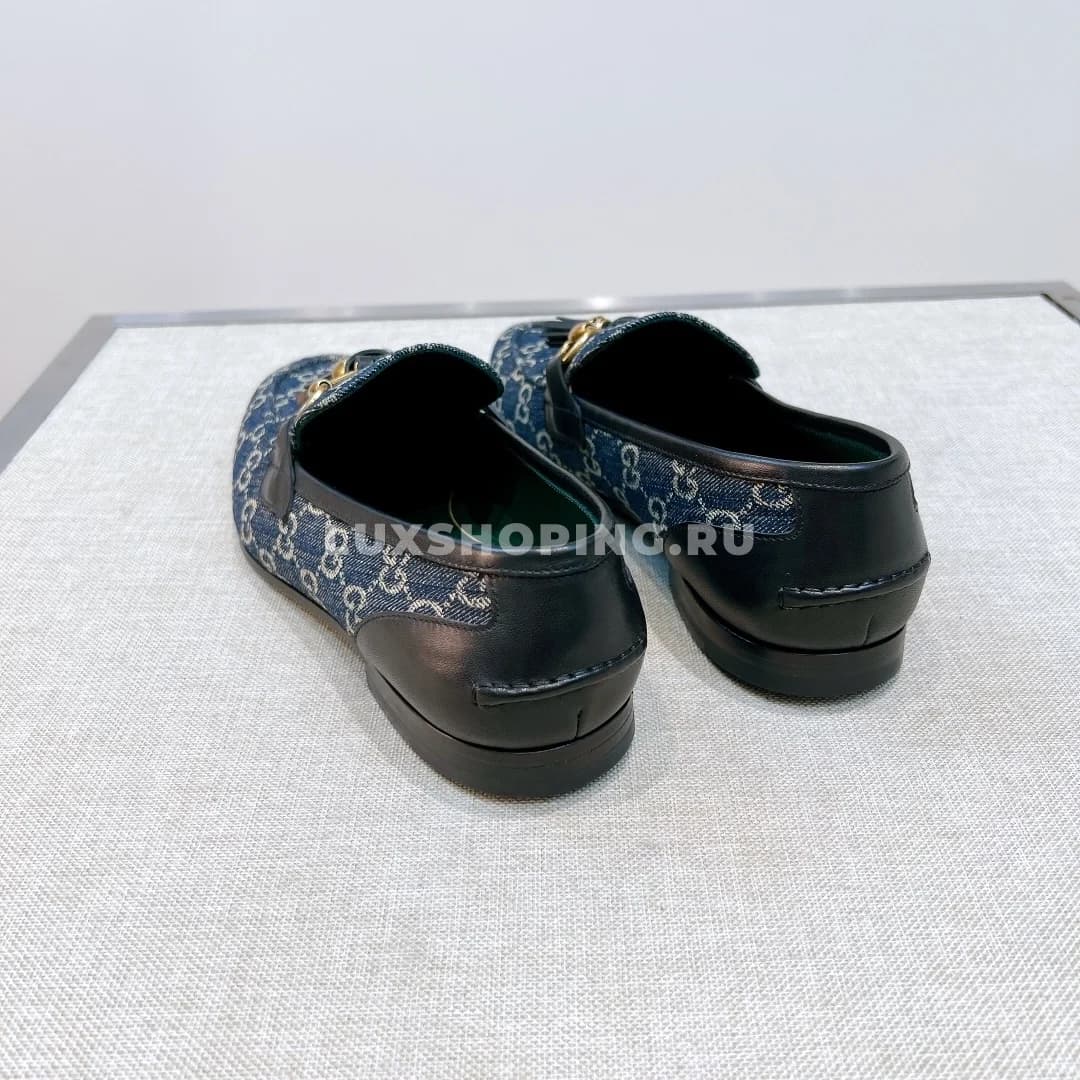 Мокасины Gucci с кисточками синие - фото 6