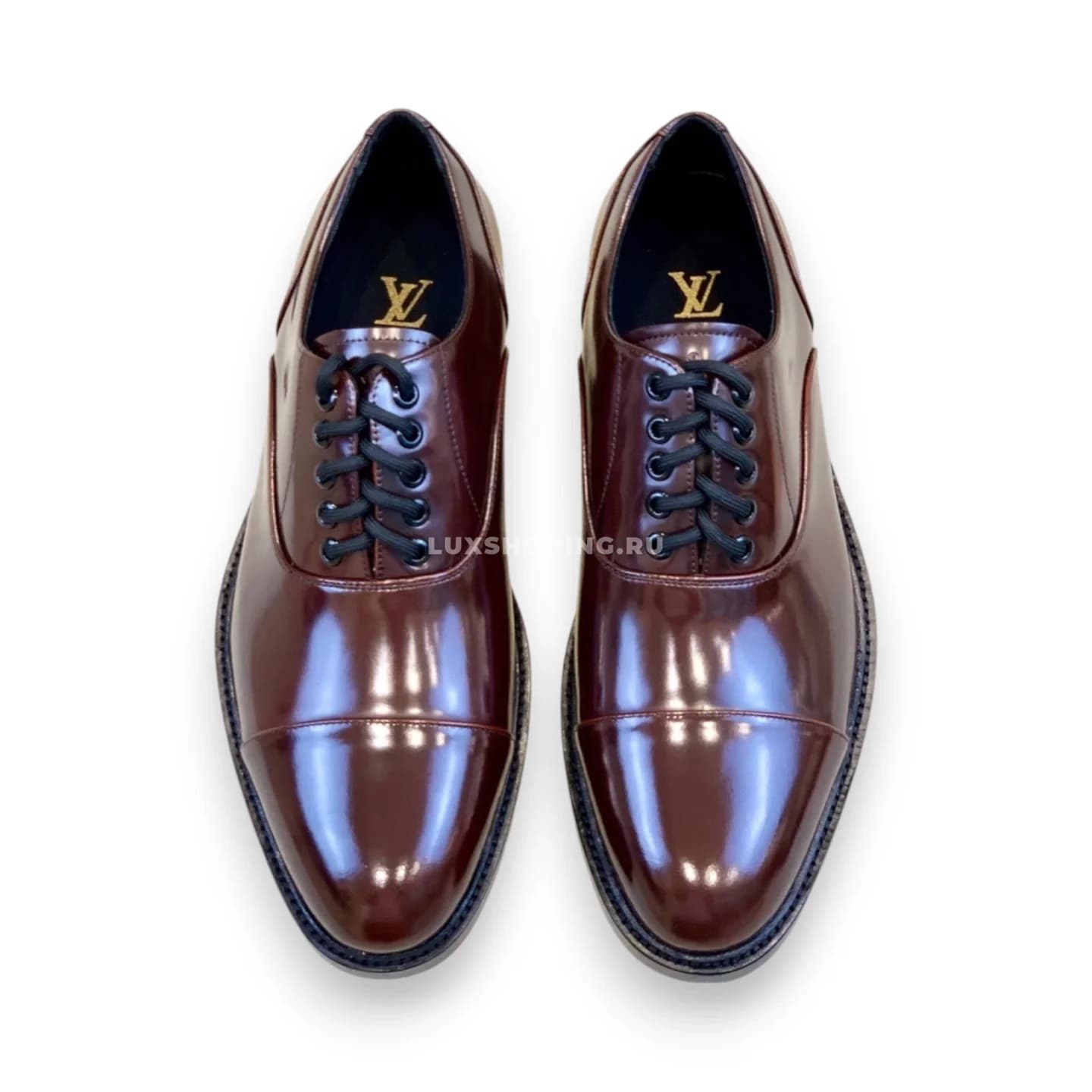 Туфли Louis Vuitton со шнурками коричневые