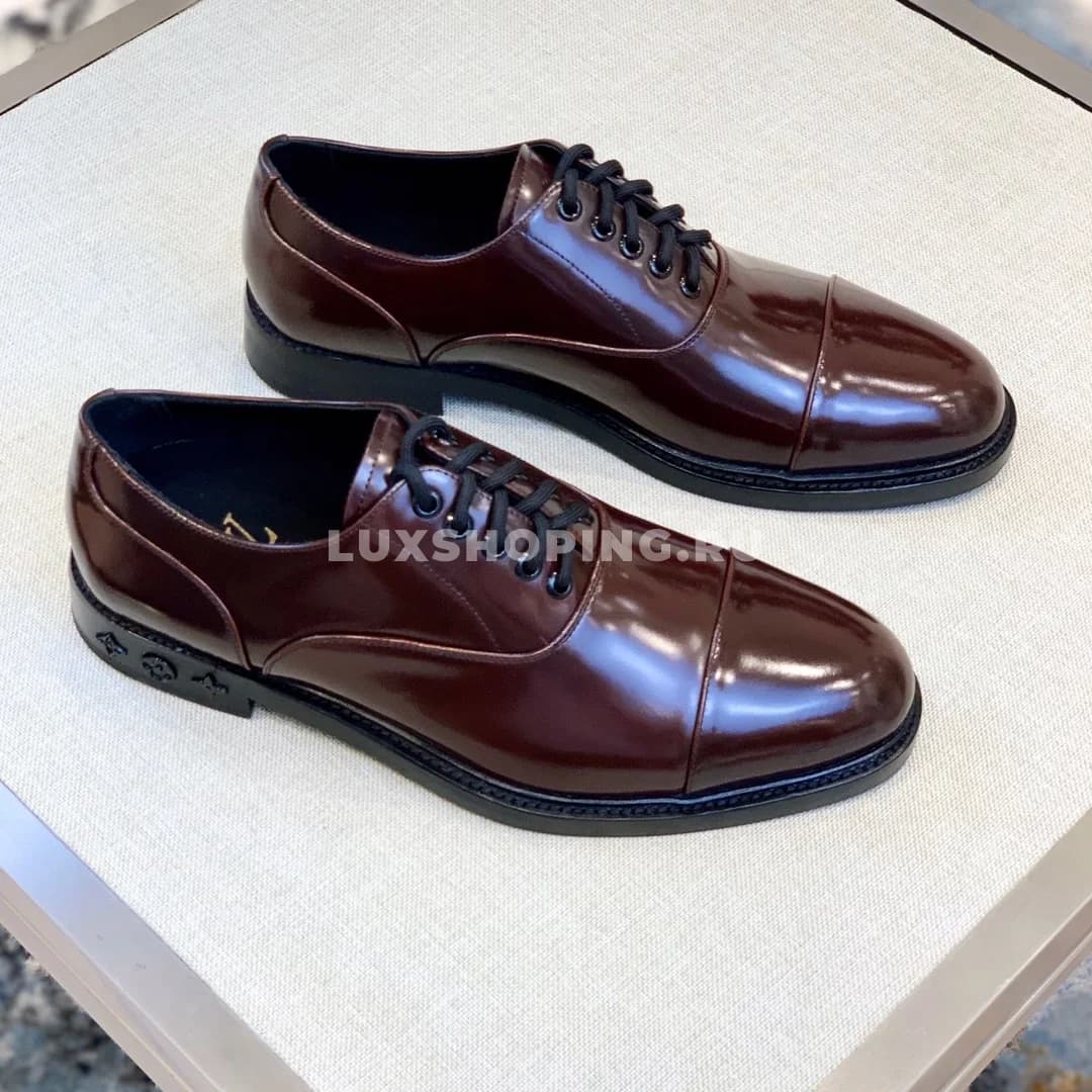 Туфли Louis Vuitton со шнурками коричневые - фото 6