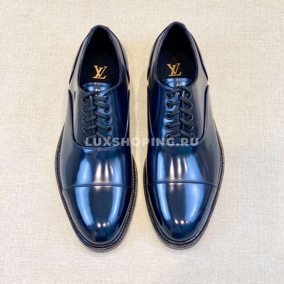 Туфли Louis Vuitton со шнурками синие - фото 2