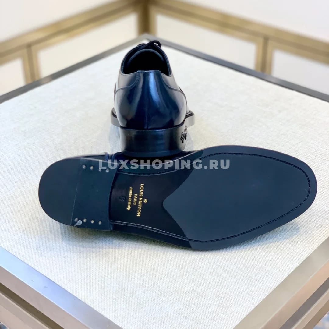 Туфли Louis Vuitton со шнурками синие - фото 6