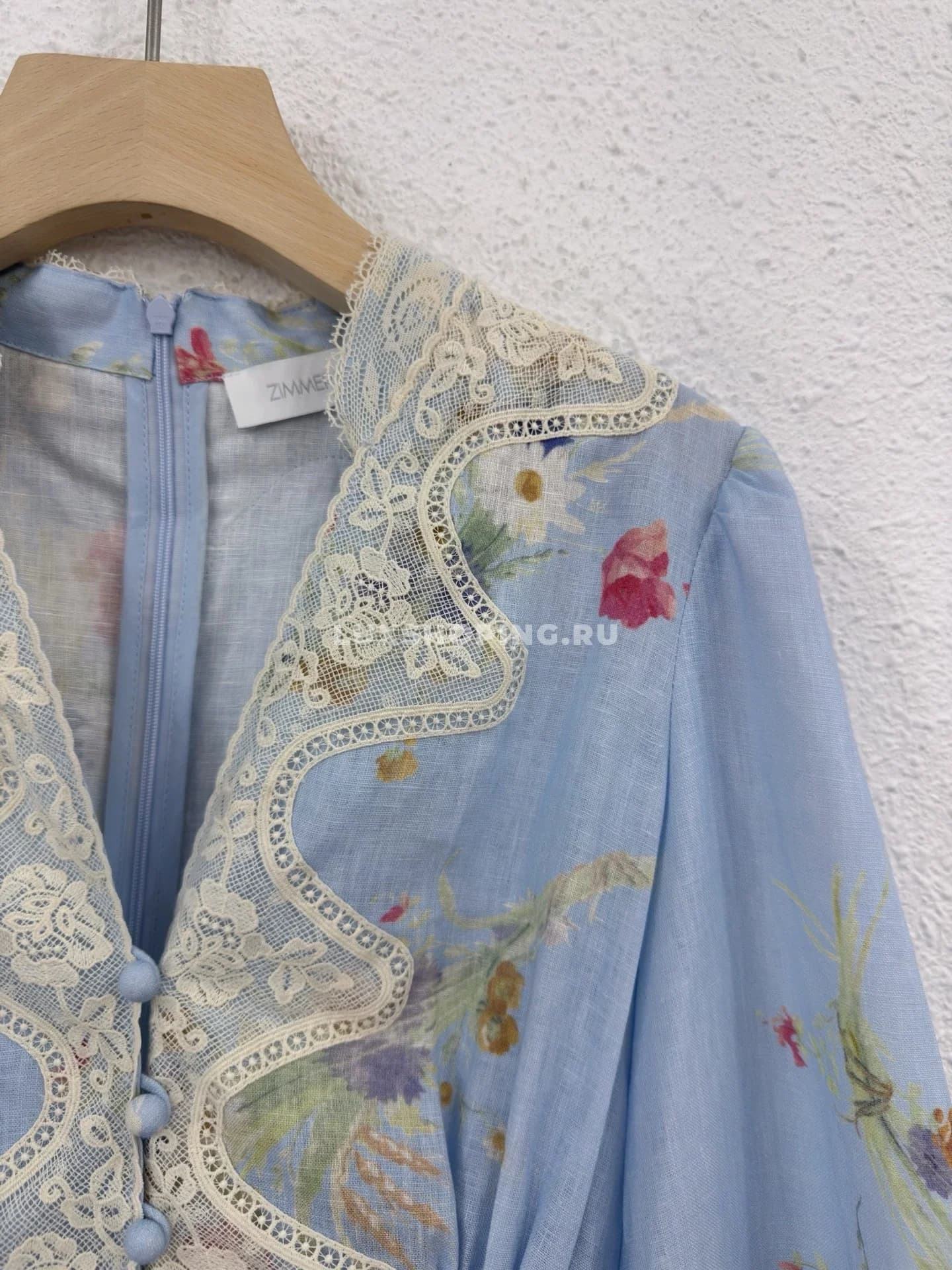 Платье Zimmermann голубое ZM2 - фото 2