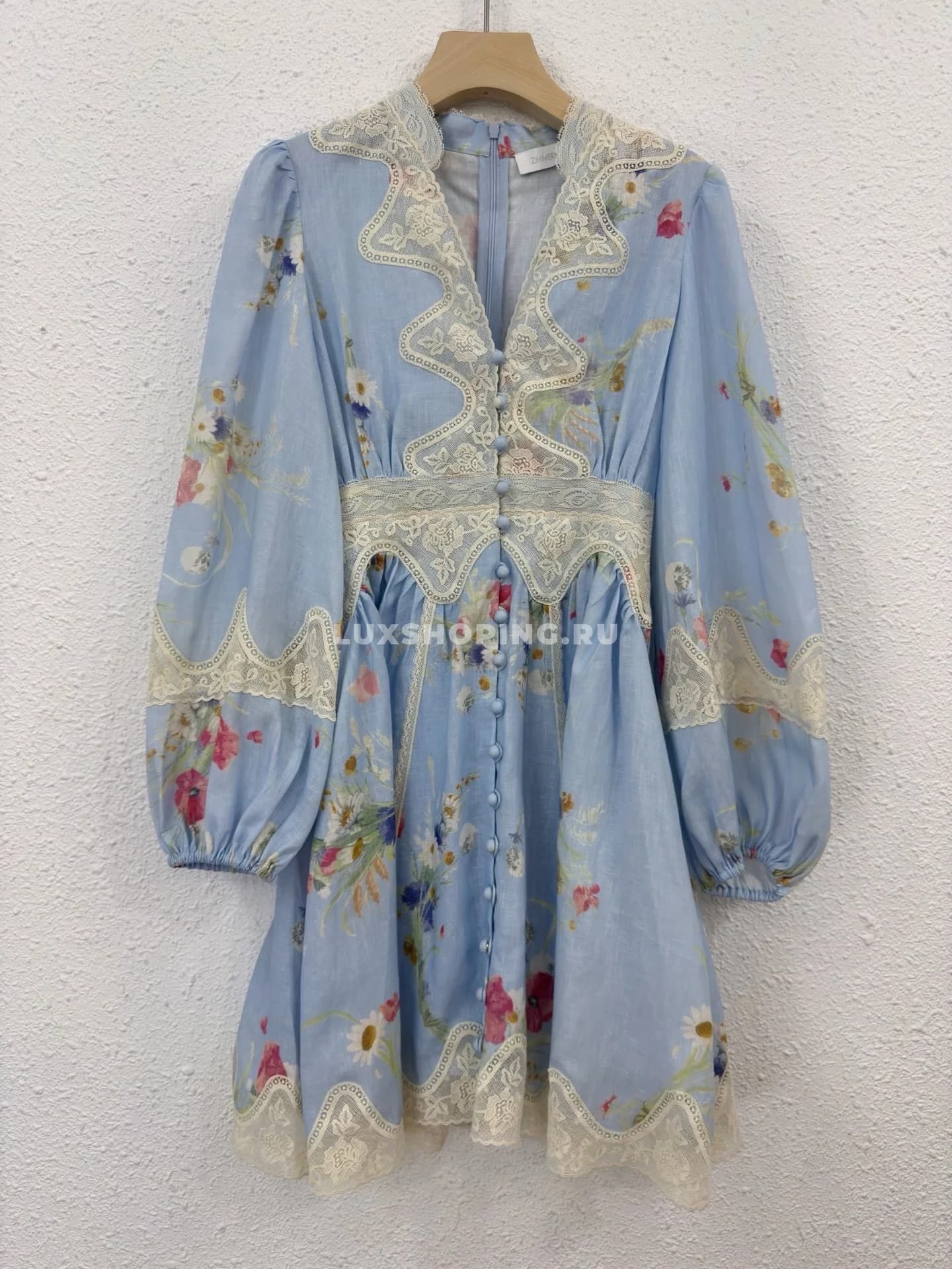 Платье Zimmermann голубое ZM2 - фото 3