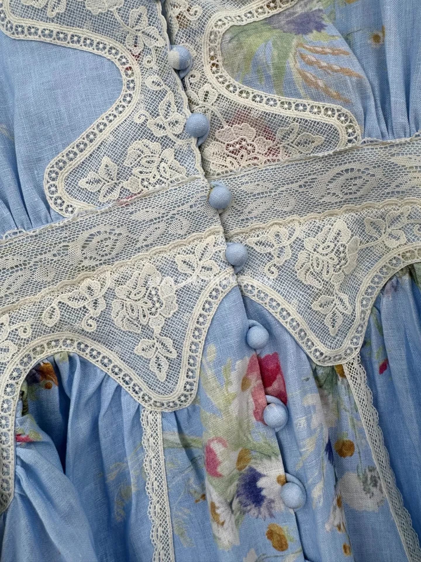 Платье Zimmermann голубое ZM2 - фото 4