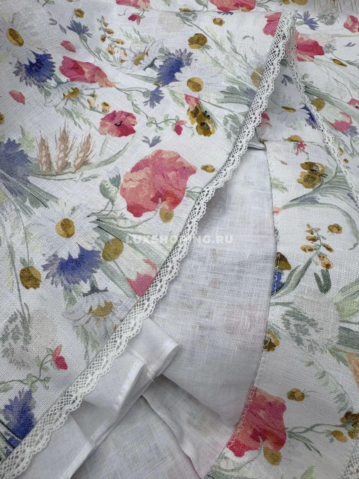 Платье-слинг Zimmermann с кружевной отделкой голубое ZM3 - фото 2