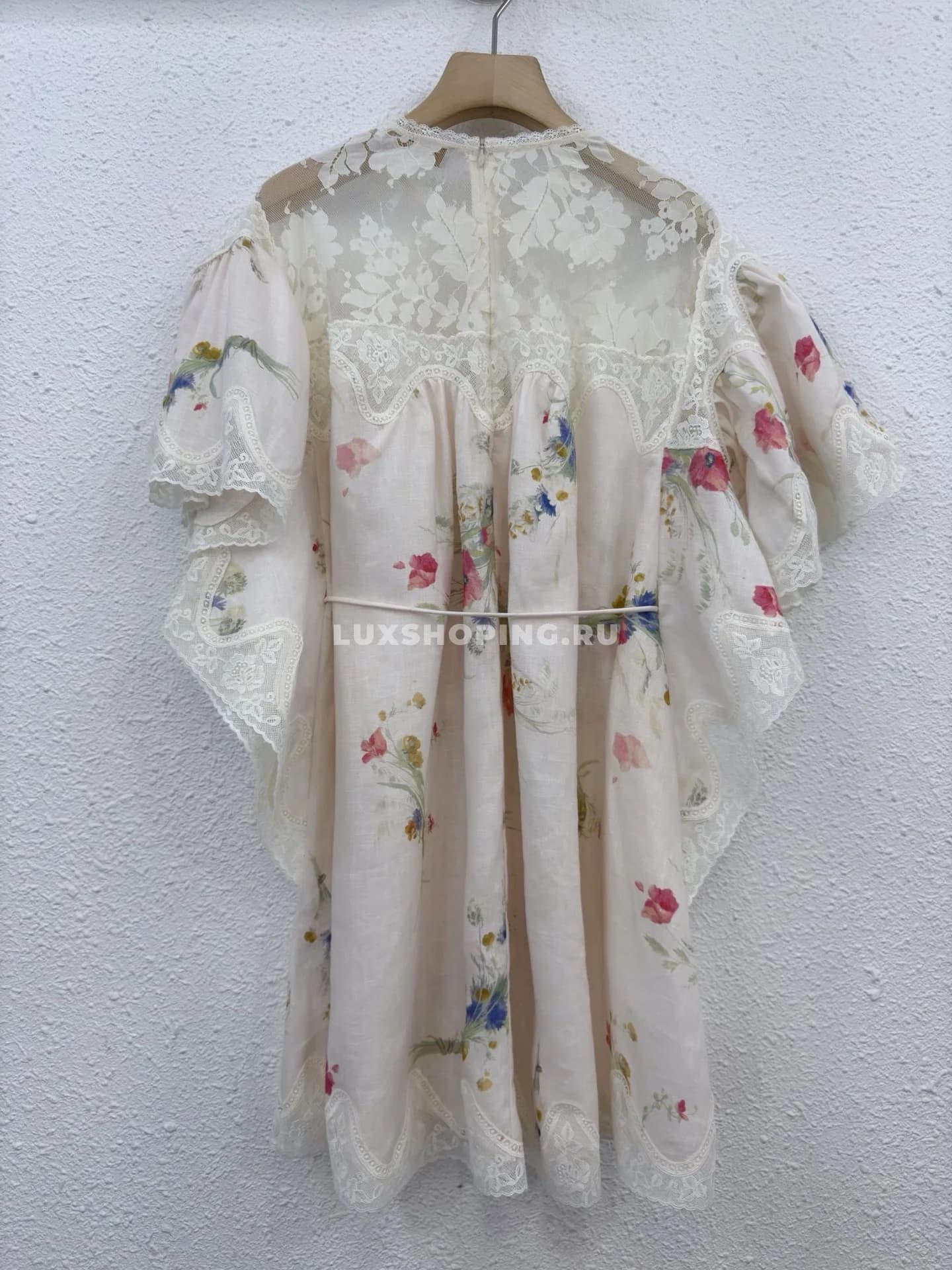 Zimmermann платье с кружевом и льняным принтом ZM4 - фото 3