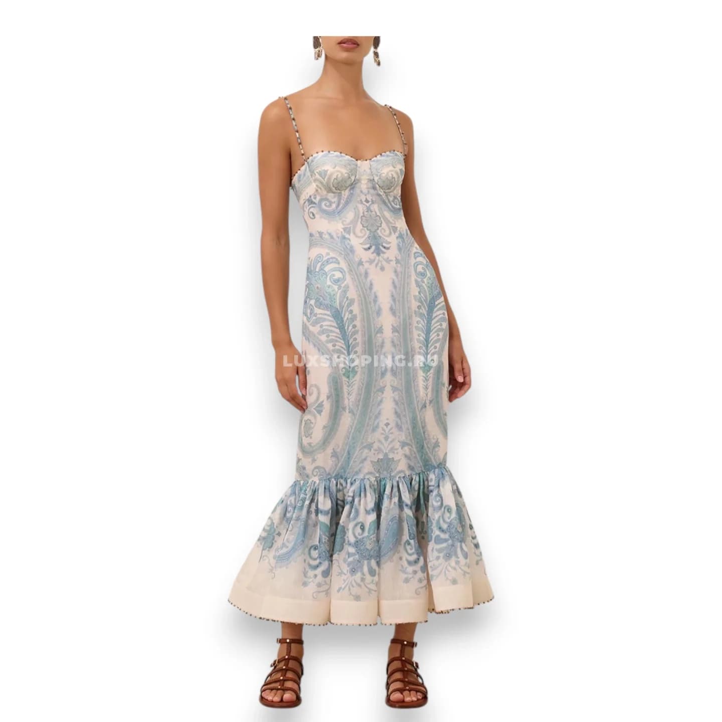 Zimmermann темпераментное платье с подвязками ZM9