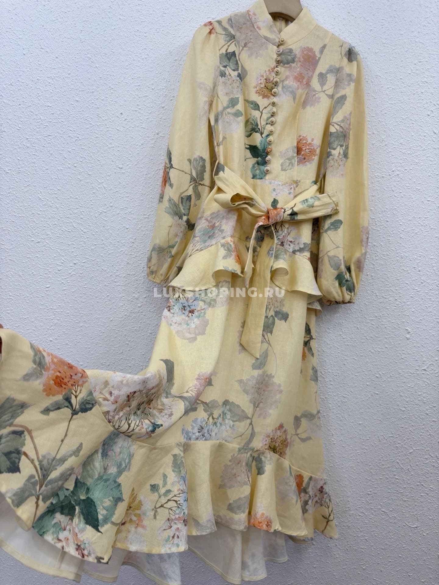 Zimmermann льняное платье с утонченным принтом ZM13 - фото 5