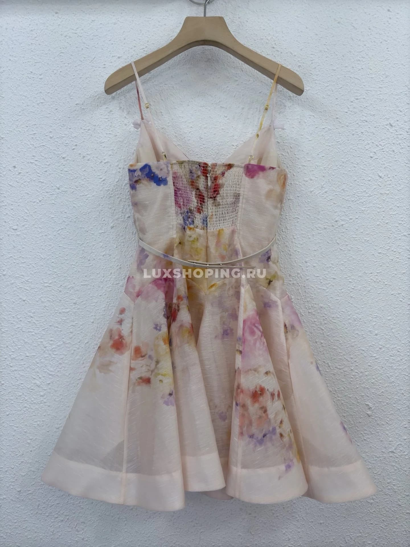 Короткое Zimmerman льняное платье с открытой спиной ZM16 - фото 3