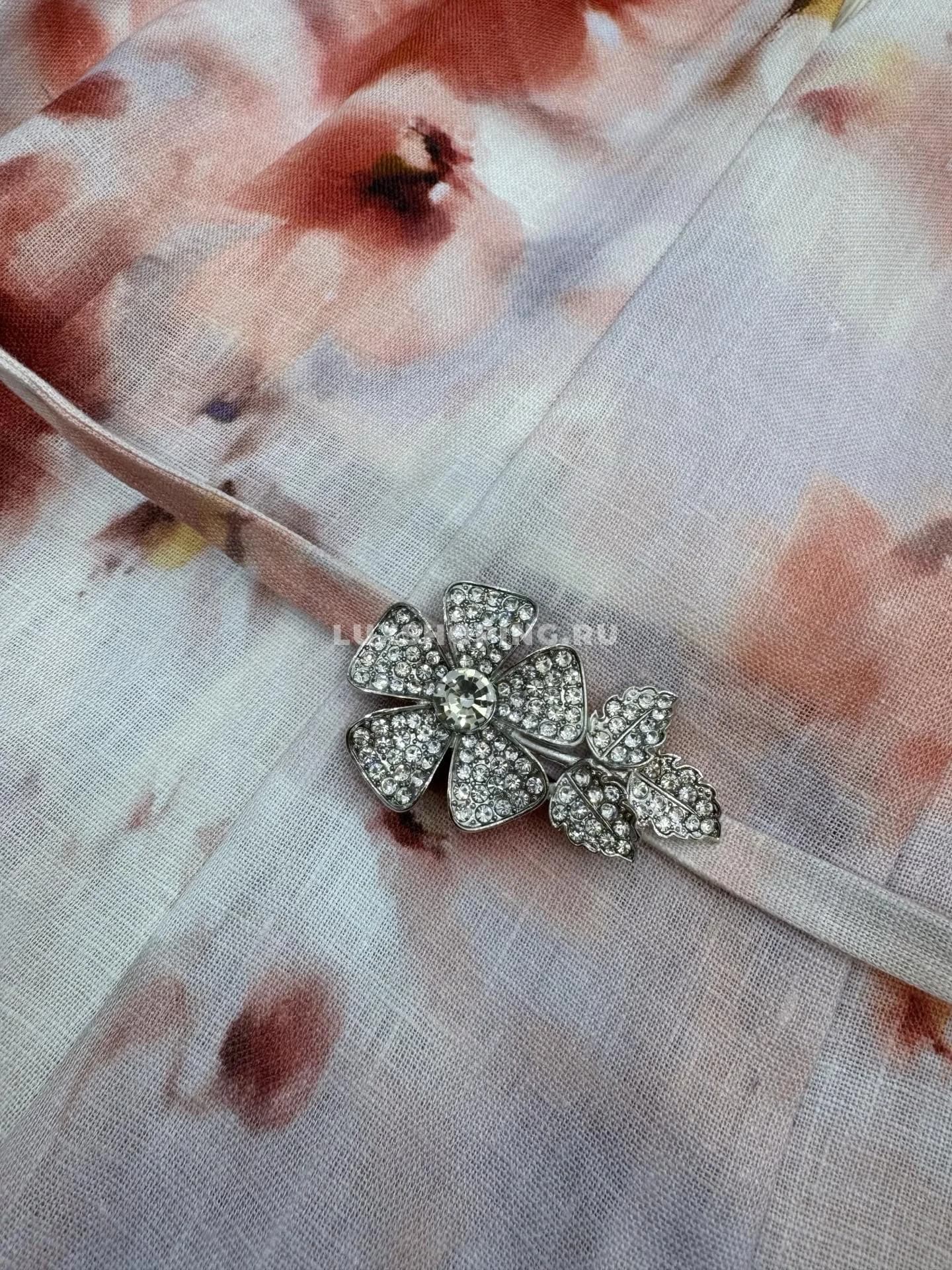 Льняное платье с бриллиантовым поясом Zimmerman ZM21 - фото 5