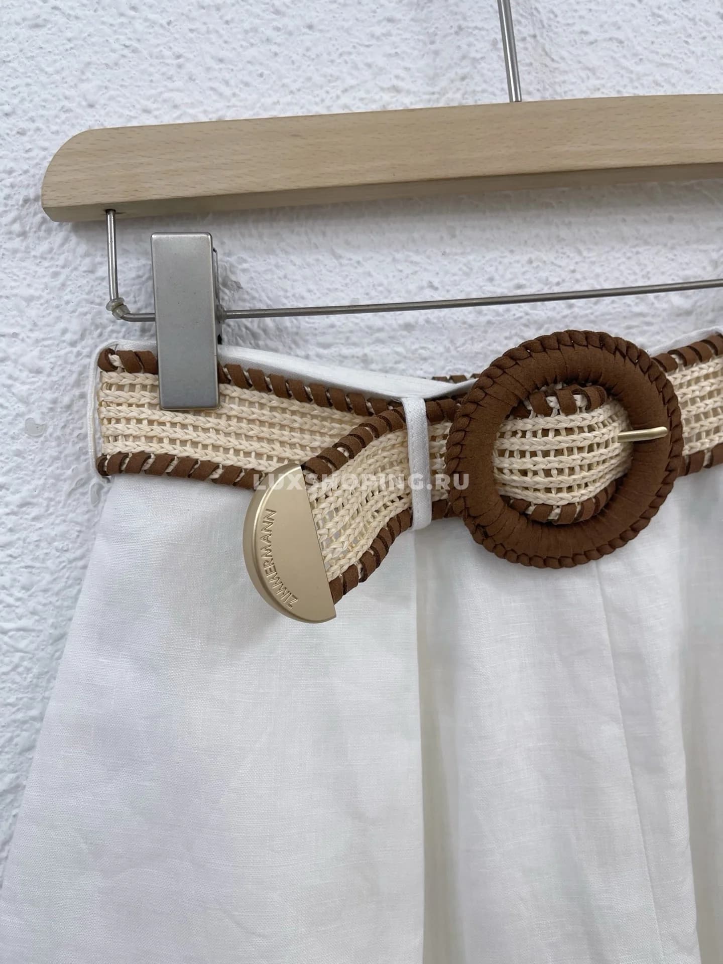 Комплект: топ из рами и льняные шорты Zimmerman ZM22 - фото 7