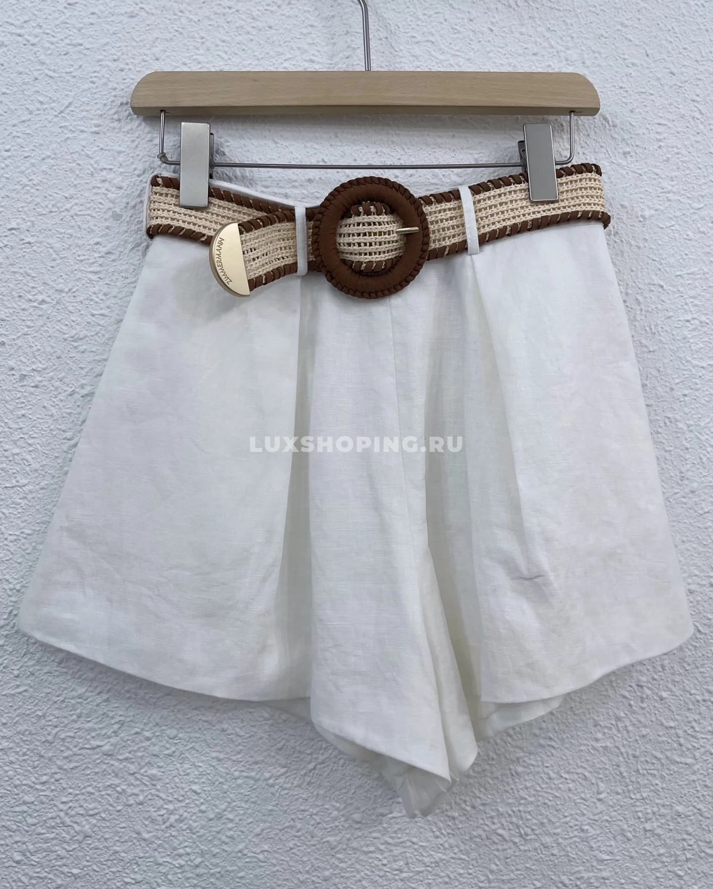 Комплект: топ из рами и льняные шорты Zimmerman ZM22 - фото 9