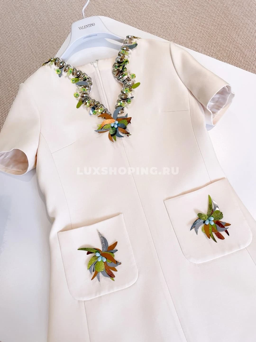 VALENTINO Платье с ручной вышивкой и декором - фото 3