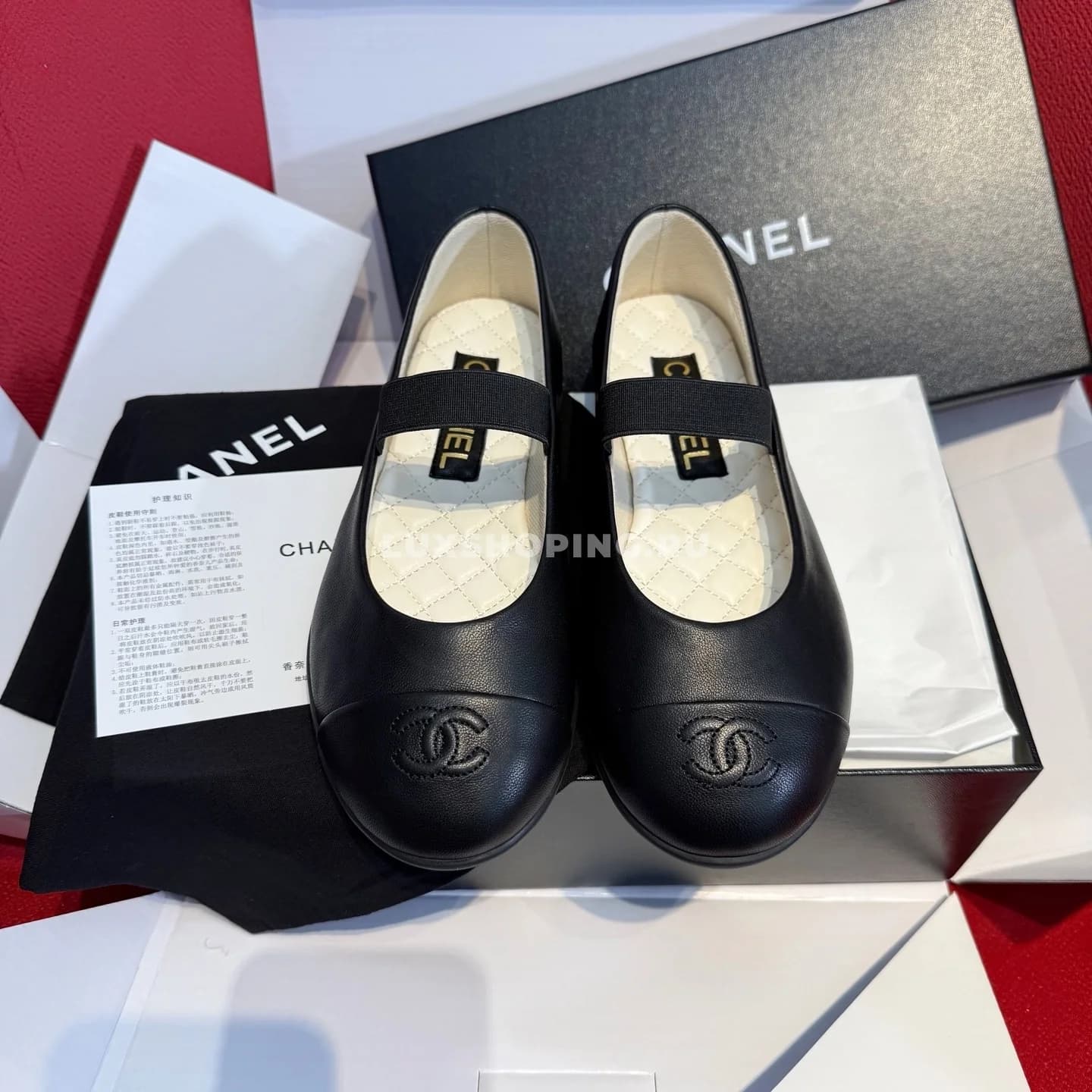 Балетки Chanel кожаные черные - фото 6