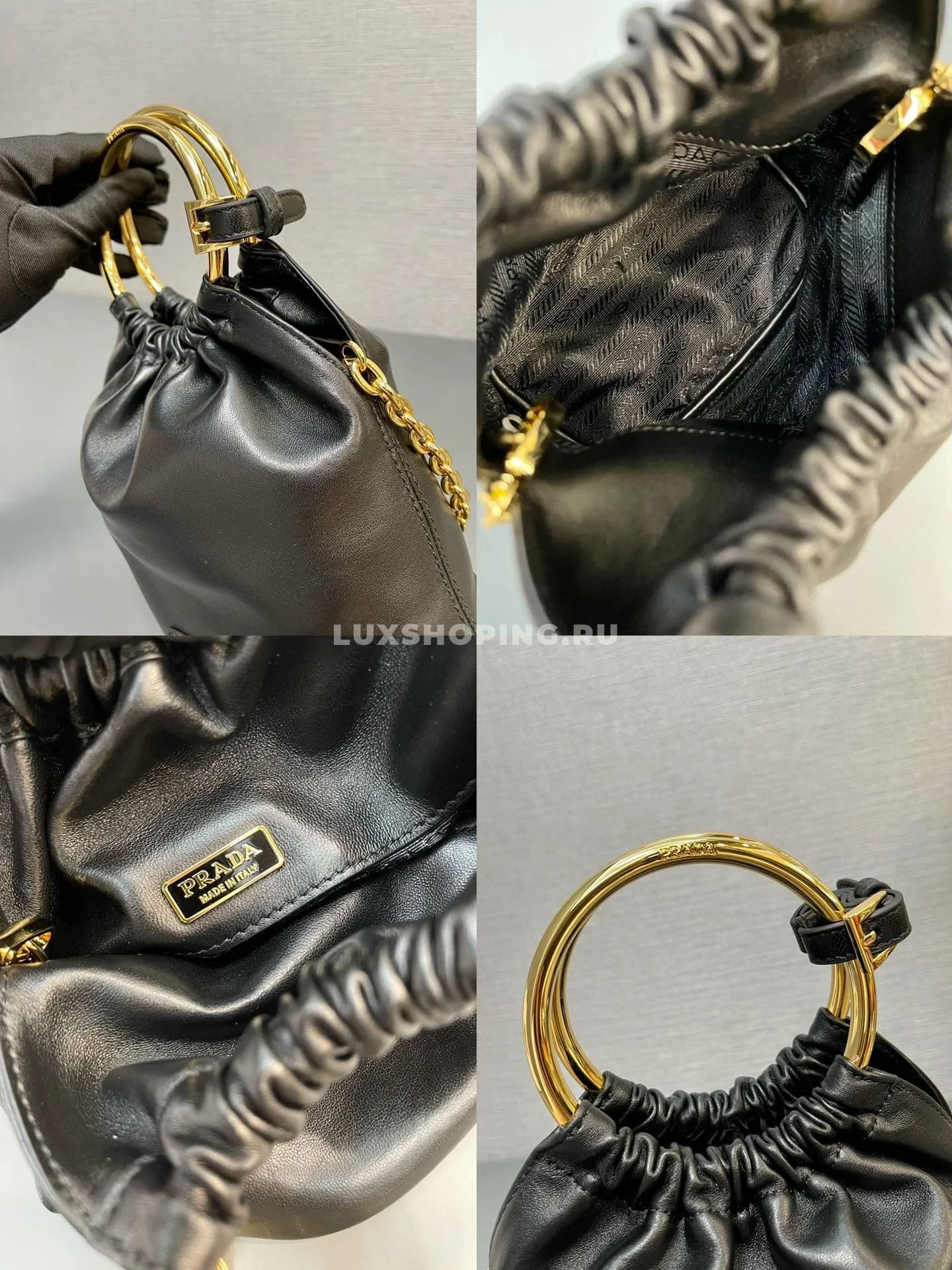 PRADA | Мини сумка из кожи наппа 15×19×8 см - фото 10