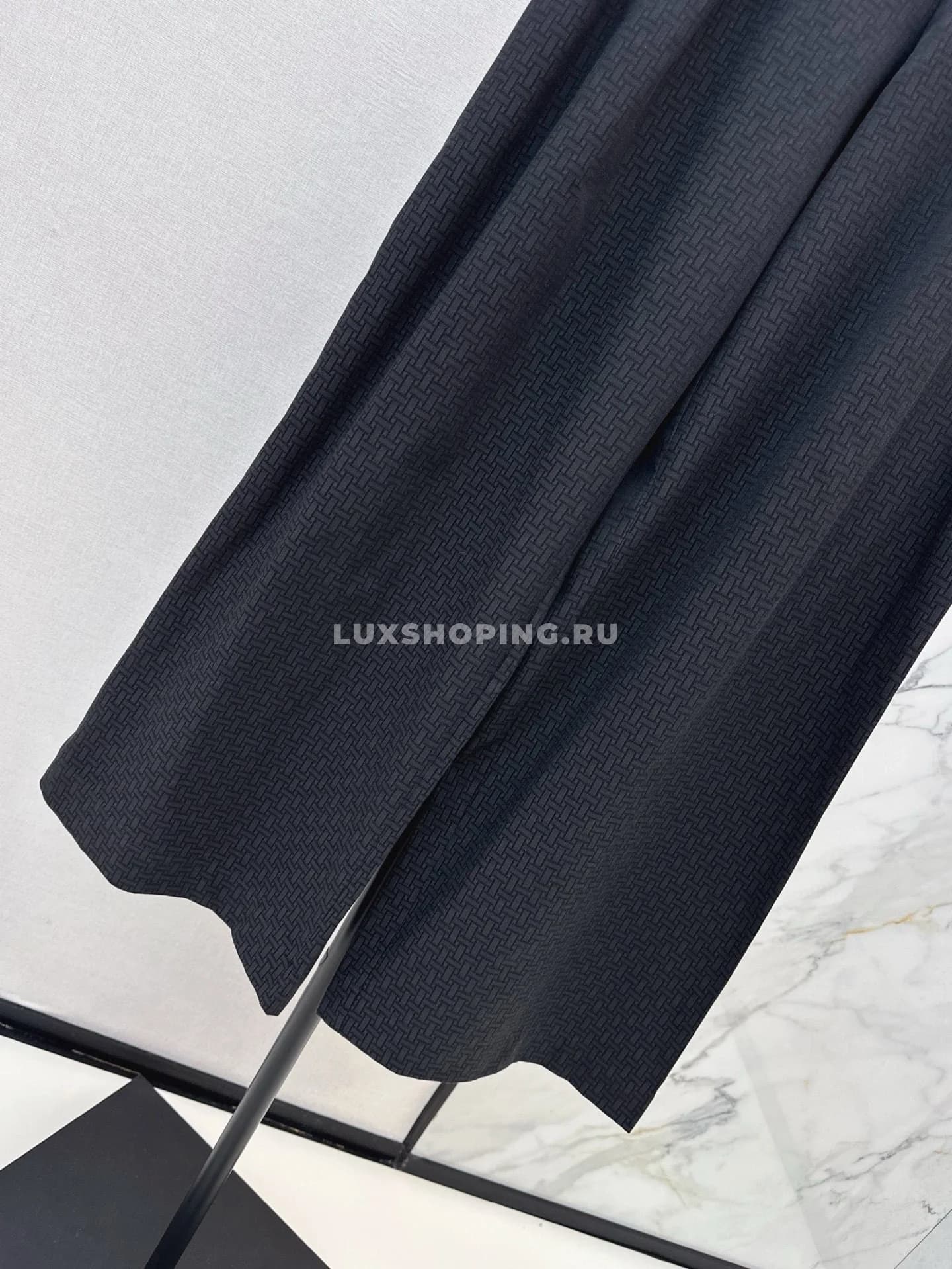 Hermes Брюки из хлопка с высокой посадкой черные - фото 9