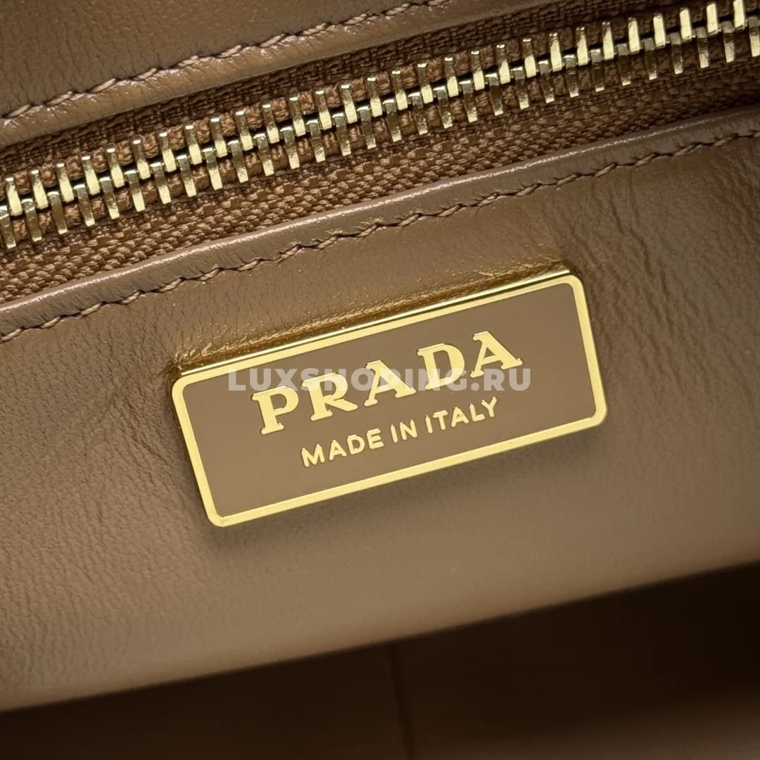 Сумка Prada Aimee Hobo из замши карамельная 31×18×10 см - фото 9