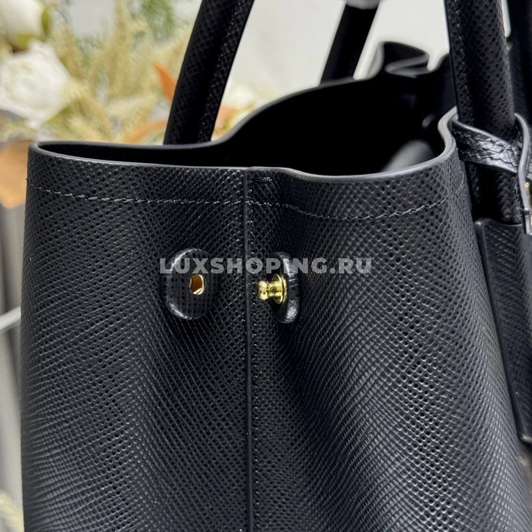 Сумка Prada Double черная 33×24,5×14 см - фото 2